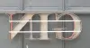Product image 4 of the product “Capital Letters - GIN on metal frame Height about 50cm. open on the back side. red color letter. ”